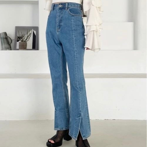 美品 NICOLE Y2K フレアデニム パイソン柄 46 美品 NICOLE Y2K フレアデニム パイソン柄 46